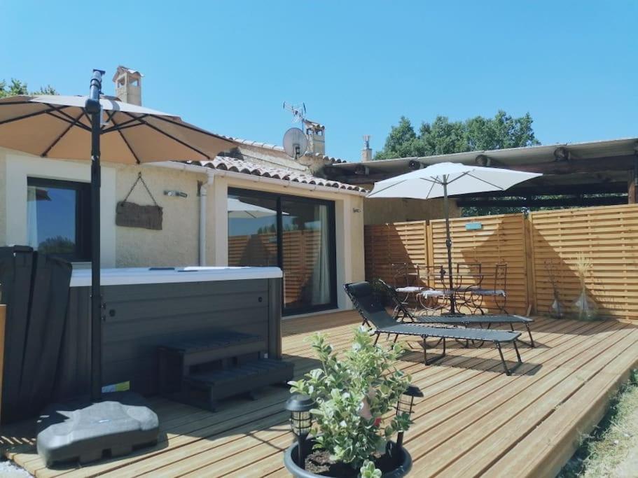 Gite De Charme Spa Privatif L'Oustau Di Tonin Malaucene Bagian luar foto